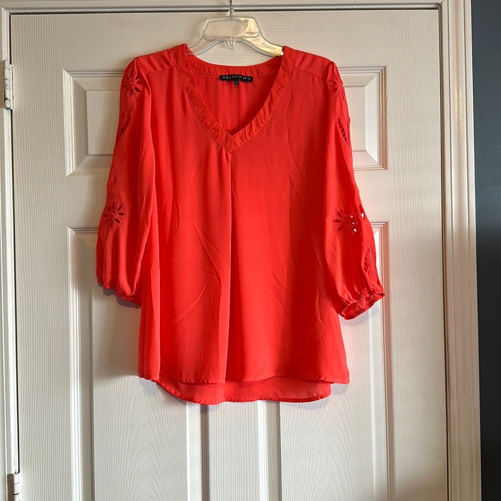 Brixon Ivy Bright Orange Blouse